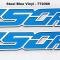 American Car Craft 2017-2018 Ford Raptor - 450 Horsepower Custom Emblems 2Pc, 3 Style Options (with Steel Blue Vinyl) 772086