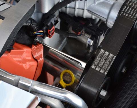 American Car Craft 2015-2023 Dodge Hellcat - Engine Harness Cover, Stainless Steel, Polished or Brushed Finish (Polished - Charger) 333027