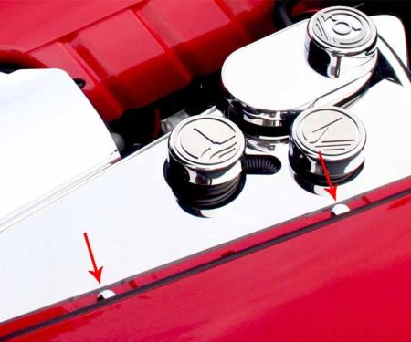 American Car Craft 2005-2013 C6 Corvette - Chrome Button Screw Cover 60Pc Kit, Classic Chrome 041030