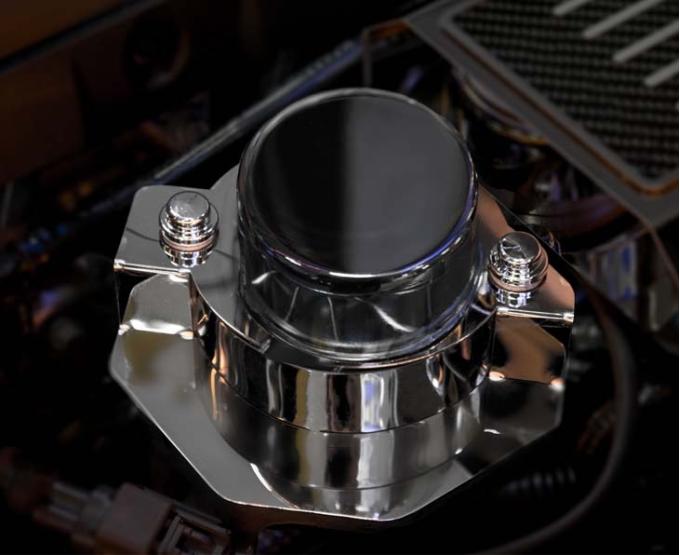 American Car Craft 2014-2019 Corvette Stingray C7/Z51/Z06 - Vacuum Pump Actuator Cover, Polished Stainless Steel, Optional Cap (Without Cap) 053087