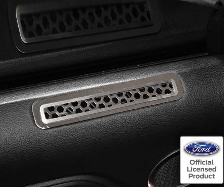American Car Craft 2015-2020 Mustang - Matrix Series Door Vent Covers 2Pc, Polished Stainless Steel 271042