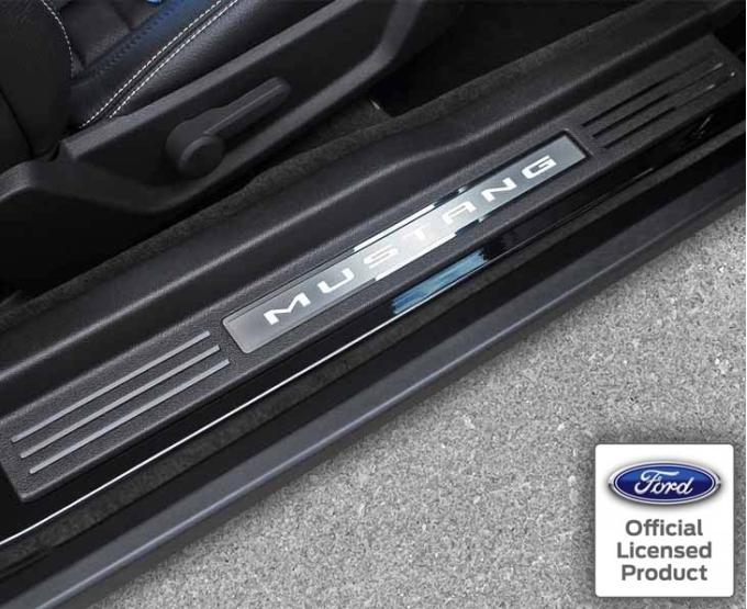 American Car Craft 2010-2014 Mustang - Door Sill Trim Kit 14Pc, Polished Stainless Steel 271019