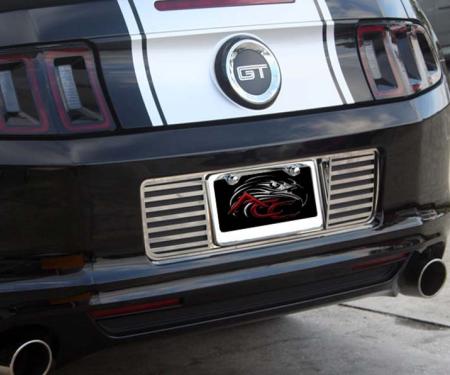 American Car Craft 2013-2014 Mustang - Slotted Tag-Back Plate, Polished Stainless Steel 272023