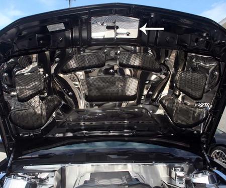 American Car Craft 2010-2012 Mustang GT - Upper Hood Cap, Polished Stainless Steel 273036