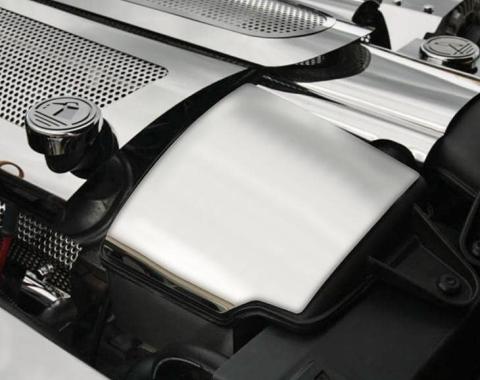 American Car Craft 2008-2013 C6/GS Corvette - Air Capacitor Cover 2Pc, Polished Stainless Steel 043111