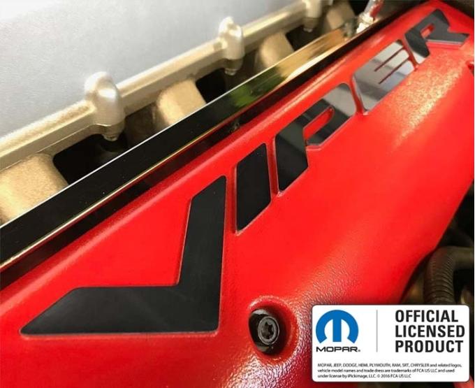 American Car Craft 2008-2010 Dodge Viper - Valve Cover Letter Set 10Pc, Polished Stainless Steel 973016