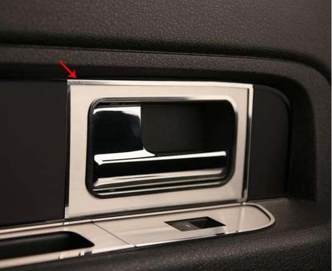 American Car Craft 2010-2014 Ford F150/Raptor - Door Handle Pull Plates 4Pc, Stainless Steel (Brushed) 771019