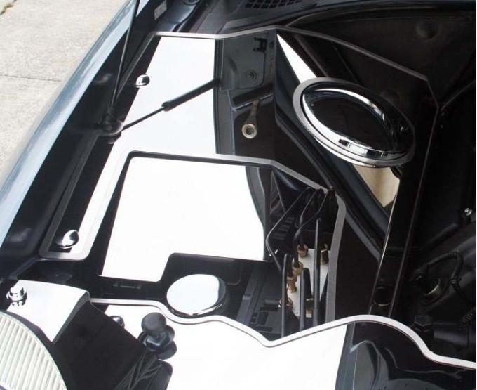 American Car Craft 2003-2005 Thunderbird 3.9L V8 - Inner Fender Covers 5pc, Stainless Steel, Choose Finish 503002