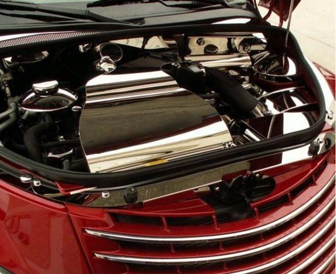 American Car Craft 2001-2005 PT Cruiser - Header Plate 3Pc, Polished Stainless Steel 713010