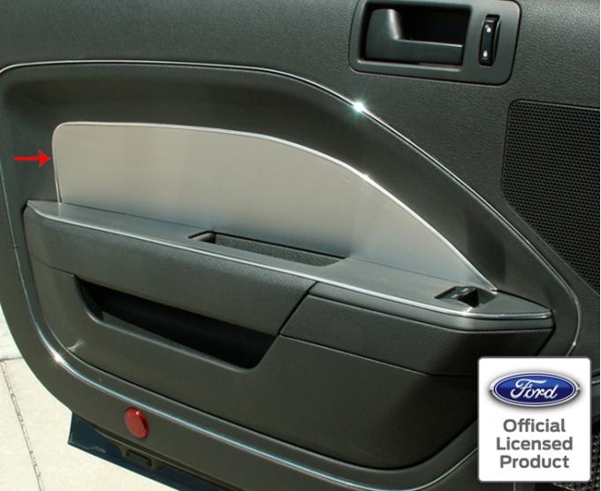American Car Craft 2005-2009 Mustang V6/GT - Door Panel Inserts for UnPadded Doors 2Pc, Brushed Stainless 271003