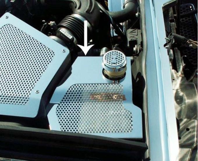 American Car Craft 2003-2009 Hummer H2 - Water Tank Cover, Perforated Stainless Steel 493004