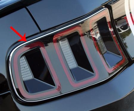 American Car Craft 2010-2013 Mustang - Taillight Trim Kit 2Pc, Chrome Vinyl Trim 272024