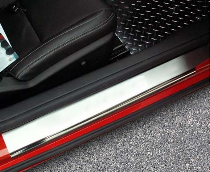 American Car Craft 2010-2013 Chevrolet Camaro - Brushed/Polished 2Pc Outer Doorsills, Stainless Steel 102055