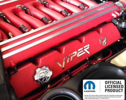 American Car Craft 1996-2002 Dodge Viper - Valve Cover VIPER Letter Set with Emblem, Polished Stainless Steel 963010