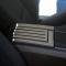 American Car Craft 2010-2014 Mustang - Rear Center Console Cover Slotted/Carbon Fiber, Polished Stainless Steel 271030