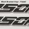 American Car Craft 2017-2018 Ford Raptor - 450 Horsepower Custom Emblems 2Pc, 3 Style Options (with Steel Blue Vinyl) 772086