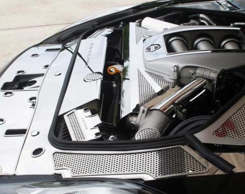 American Car Craft 2010-2013 Nissan GT-R - Sub Fame Cover, Perforated Stainless Steel 163014