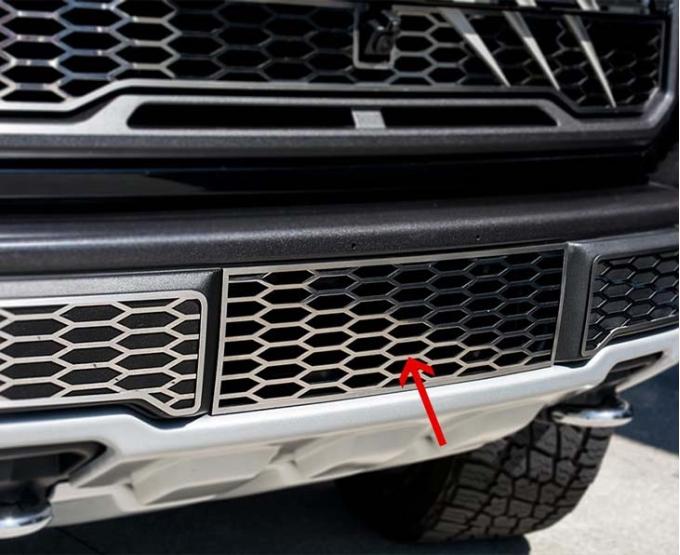 American Car Craft 2017-2018 Ford Raptor - Front Lower Grille Overlay, Stainless Steel (Polished) 772058