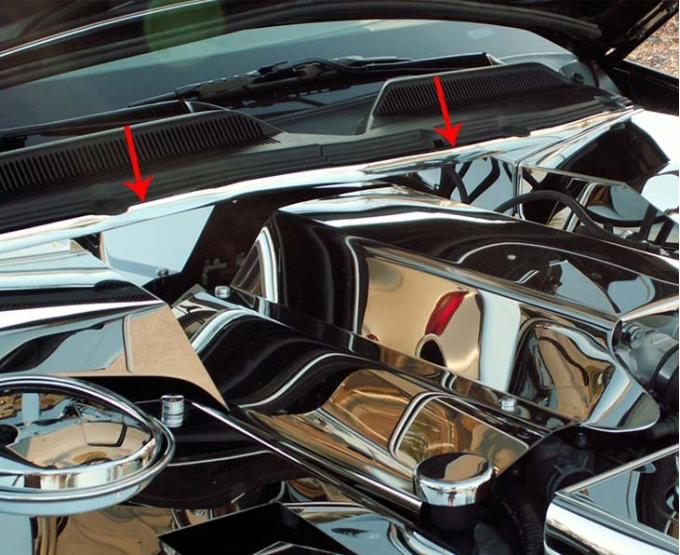 American Car Craft 2005-2009 Mustang V6/GT - False Firewall, Polished Stainless Steel 273007