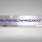 American Car Craft 2015-2017 Mustang GT - Radiator Cover Vanity Plate 'SUPERCHARGED', Stainless Steel, Choose Color 273069