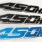 American Car Craft 2017-2018 Ford Raptor - 450 Horsepower Custom Emblems 2Pc, 3 Style Options (with Steel Blue Vinyl) 772086