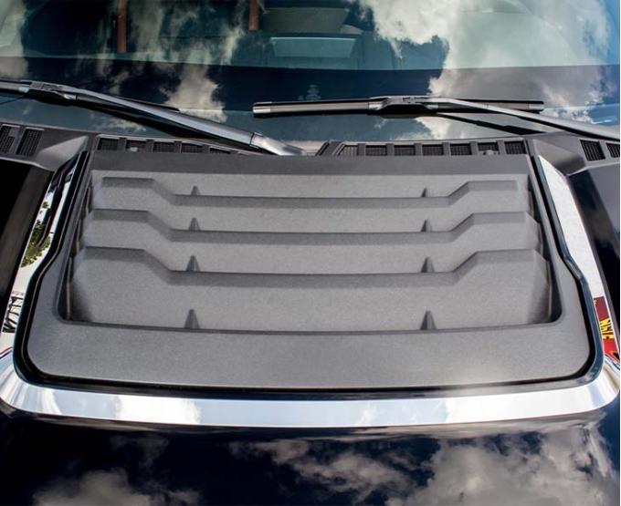 American Car Craft 2017-2018 Ford Raptor - Hood Vent Trim 1Pc, Polished Stainless Steel 772041