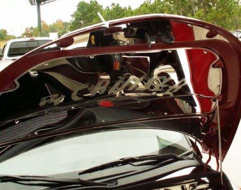 American Car Craft 2001-2005 PT Cruiser - Upper Hood Cap, Polished Stainless Steel 713008