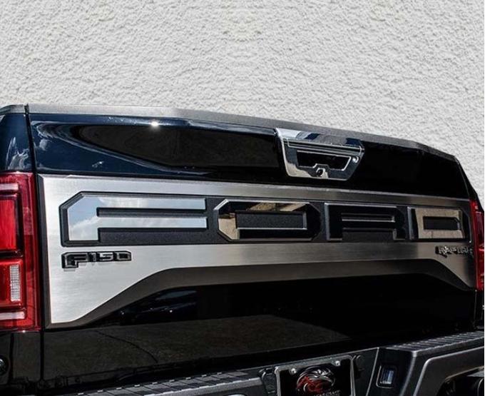 American Car Craft 2017-2018 Ford Raptor - Factory Tailgate Upgrade, Premium Stainless Steel (Polished) 772066