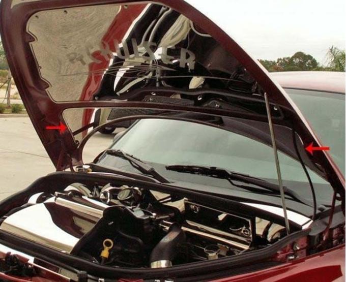 American Car Craft 2001-2005 PT Cruiser - Lower Hood Cowl, Polished Stainless Steel 713003