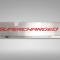 American Car Craft 2015-2017 Mustang GT - Radiator Cover Vanity Plate 'SUPERCHARGED', Stainless Steel, Choose Color 273069