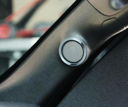 American Car Craft 2010-2014 Ford F150/Raptor - Tweeter Trim Rings 2Pc, Stainless Steel (Polished) 771006