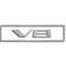 American Car Craft 2010-2015 Camaro SS - Factory Shroud V8 Emblem Trim Kit 3Pc, Polished Stainless Steel 103006