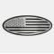 American Car Craft 2017-2022 Ford F250/F350 Tailgate Emblem Replacement- Black Brushed Stainless Steel with Brushed American Flag Top Plate 782104