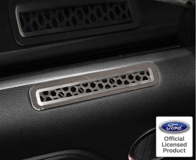 American Car Craft 2015-2020 Mustang - Matrix Series Door Vent Covers 2Pc, Polished Stainless Steel 271042