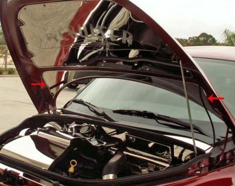 American Car Craft 2001-2005 PT Cruiser - Lower Hood Cowl, Polished Stainless Steel 713003