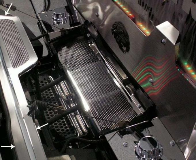 American Car Craft 2003-2007 Hummer H2 - Perforated Header Plate, Polished Stainless Steel 493001