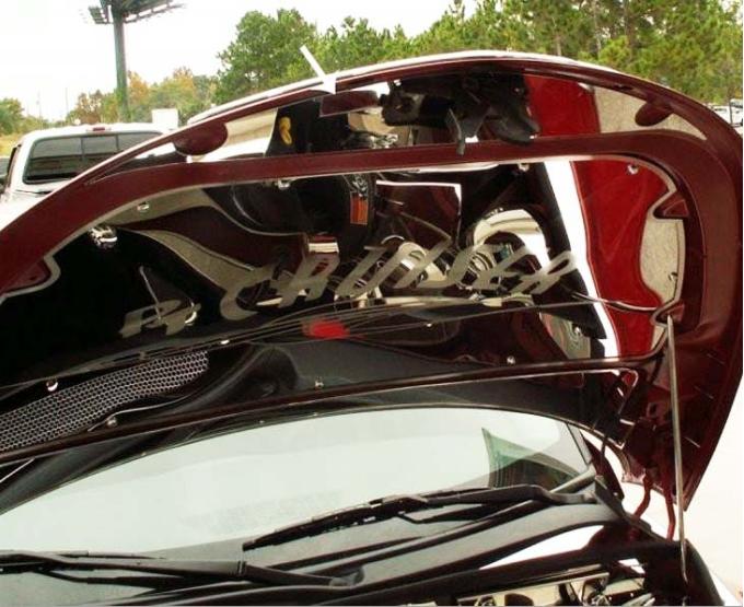 American Car Craft 2001-2005 PT Cruiser - Upper Hood Cap, Polished Stainless Steel 713008