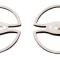 American Car Craft 2015-2020 Mustang GT - "5.0" Lower Door Speaker Trim 2Pc, Brushed Stainless Steel 271038