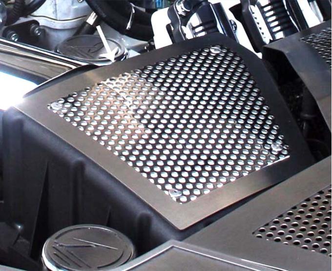 American Car Craft 2010-2015 Camaro - Air Box Filter Stock Cover, Perforated Stainless Steel 103060