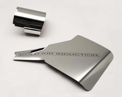 American Car Craft 2011-2013 Mustang GT - Air Box Cover with Etched Lettering 2Pc, Polished Stainless Steel 273052