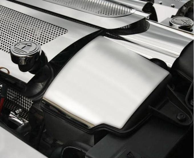 American Car Craft 2008-2013 C6/GS Corvette - Air Capacitor Cover 2Pc, Polished Stainless Steel 043111