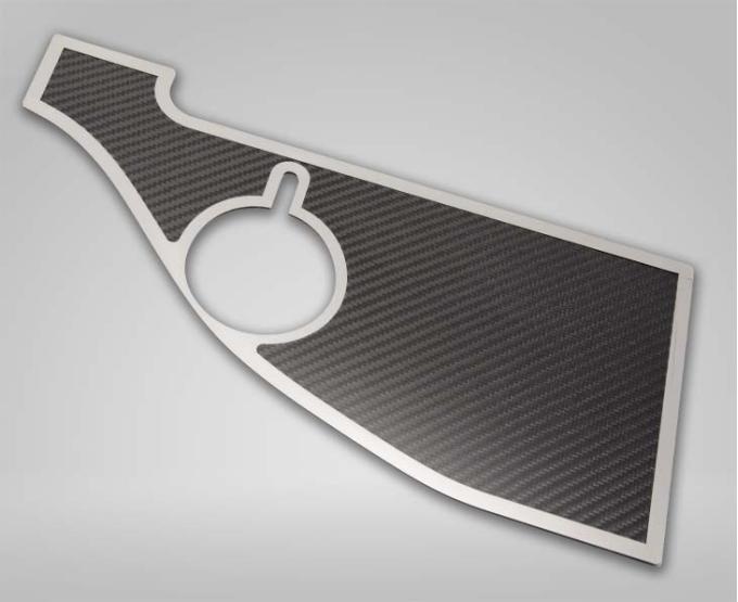American Car Craft 2015-2023 Challenger & Hellcat- Trim Top Plate for Anti Lock Brake/Washer Fluid Cover, Stainless (Brushed Finish) 153079