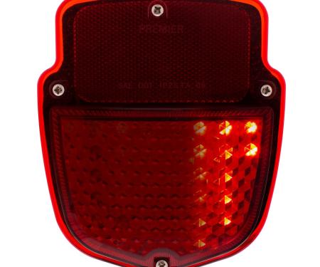 United Pacific 38 LED Sequential Tail Light w/Chrome Housing For 1953-56 Ford Truck - L/H 110761