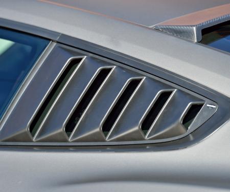 DefenderWorx Ford Mustang Rear Quarter Window Louvers Open For 15-Pres Mustang 901448