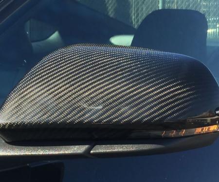 DefenderWorx Ford Mustang Carbon Fiber Mirror Covers For 15-Pres Mustang Gloss Finish 901438