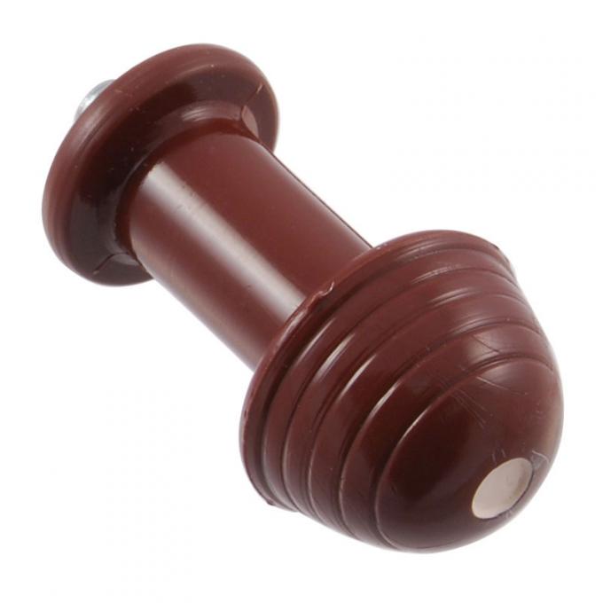 Dennis Carpenter Cigar Lighter Knob - Maroon - Deluxe - Replacement Style - 1940 Ford Car   01A-15053-BR