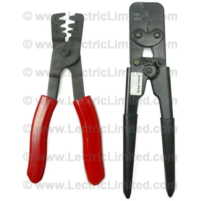 Lectric Limited 1947-1997 Dodge / Plymouth / Ford / Mercury / Chevrolet / GMC / Pontiac / Jeep / Volkswagen Classic Update Series Terminal Crimping Tool Set 93963818