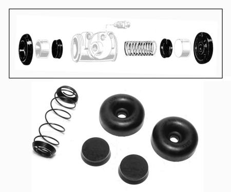 Dennis Carpenter Wheel Cylinder Repair Kit - Rear 15/16" - 1975-89 Ford Truck, 1976-89 Ford Bronco, 1949-70 Ford Car B2A-2128