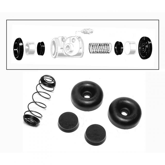 Dennis Carpenter Wheel Cylinder Repair Kit - Rear 15/16" - 1975-89 Ford Truck, 1976-89 Ford Bronco, 1949-70 Ford Car B2A-2128