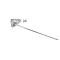 AMD Sunvisor Bracket, Chrome, LH or RH, 56-60 F100 F250 F350 Pickup Truck X646-4556-CS